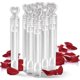 thumbnail image 1 of 50-pack mini heart bubble wands amazing wand bubbles party favors for weddings and anniversaries, 1 of 5