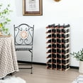 thumbnail image 2 of Costway 36 Bottle Wooden Wine Rack 5 Tier Stackable Storage Shelves Display Kitchen, 2 of 10