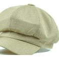 thumbnail image 4 of CoCopeaunts Newsboy Cap Cotton Linen Beret Hats for Women Summer Vintage Solid Octagonal Cap Ladies Baker Boy Artist Cap, 4 of 7