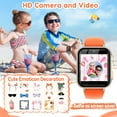 thumbnail image 4 of Eurhowing Kids Smart Watch Age 3-12, 31 Games, Learning Cards, HD Touch Screen, Camera, Music, Audiobook, Pedometer, Fun & Educational Birthday Gift Idea, Orange, 4 of 8