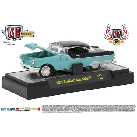 Seal Pontiac Star - M2 Machines Auto Thentics 41 10th Anniversary 1:64 1955 Buick Pontiac Star Chief