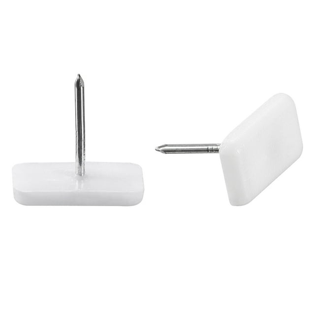 Unique Bargains Furniture Feet Nail, Square Chair Table Leg Protector Pad 19mm x 10mm 40pcs