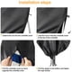 thumbnail image 5 of Funda para sombrilla de jardín con postes Oxford desplazados, protección UV impermeable 210D con cremallera y bolsa de almacenamiento, 265 x 50/70/40 cm (negro) oso de fresa Electrónica, 5 of 5