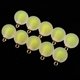 thumbnail image 5 of 10 piezas Mini bola de cristal Multicolor mate Zulema adorno colgante Navidad Amarillo Ronda mate colgante de cristal, 5 of 8