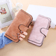 thumbnail image 2 of Cartera de mujer con hebilla, bolso grande de tres pliegues a la moda para mujer, cartera multitarjeta para mujer, tela esmerilada de dos colores, 2 of 5