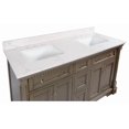 thumbnail image 6 of Sydney 60" Double Bathroom Vanity with Weathered Gray Cabinet and Engineered Marble Top, 6 of 7