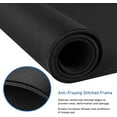 thumbnail image 6 of Large Extended Gaming Mouse Pad with Stitched Edges, (31.5X15.7In) Durable Non-Slip Natural Rubber Base, Waterproof Computer Keyboard Pad Mat for Esports Pros/Gamer/Desktop/Office/Home-Black, 6 of 14