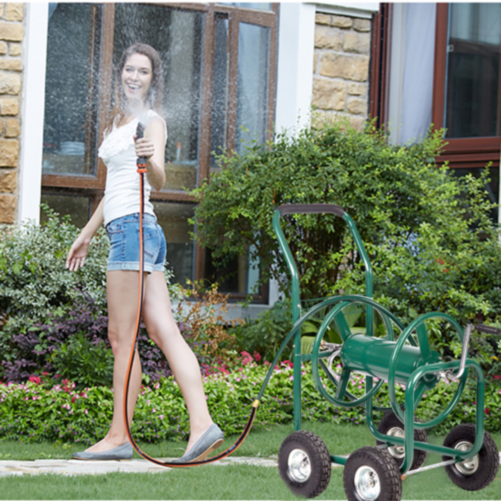 Hose Reel Hold Up To 300 Ft Heavy Duty Garden Hose Reel Sturdy Water Hose Reel