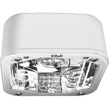 

Dabmar Lighting DW8854-W-MT 13.95 x 13.95 x 7.85 in. 100 watts Powder Coated Cast Aluminum Medium Square Ceiling Fixture with Metal Halide Lamp White