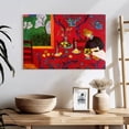 thumbnail image 3 of Elephant Stock Harmony In Red Wall Art - Horizontal Canvas Wall Art - Living Room Wall Decor - People Canvas - Red And Black Decor By Henri Matisse - 24" x 16", 3 of 8