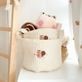 thumbnail image 6 of Soft Textured Cotton Storage Basket for Versatile Household Organizing, 6 of 8