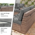 thumbnail image 3 of Pakunoda 8Pcs Cushion Covers for Outdoor Furniture, Waterproof Patio Cushion Covers Replacement Slipcovers with Zipper, Washable Reusable Outdoor Cushion Covers Light Grey, Covers Only, 3 of 7