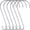 Silver, variant on 6 Pieces Heavy Duty Big S Hooks Bird Feeder Garden Rustproof Stainless Steel Hook for Tree Branch, Kitchen, Bird House, Plants, Baskets, Lanterns and Bicycles(12 Inch,Silver)