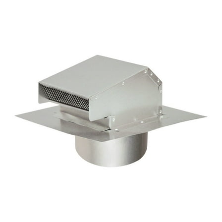 Deflect-O 4 in. D Aluminum Roof Cap With Tailpipe