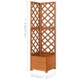 thumbnail image 4 of vidaXL Corner Trellis Planter 40x40x150 cm Solid Fir Wood, 4 of 4