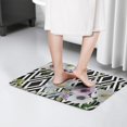 thumbnail image 4 of Pioneer Flower Floral Print Flannel Non Slip Door Rugs,Washable Door Mats Indoor,Decorative Door Mats,Dirt-Resistant and Absorbent Doormat for Entrance,Bedroom,Kitchen,Bathroom,31.5"x17", 4 of 4