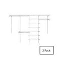 thumbnail image 2 of Rubbermaid FastTrack Closet Organizer Configuration Storage Kit, 2 Pack, 2 of 4