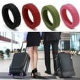 thumbnail image 2 of Luggage Wheels Protector Wear Resistant Silicone Protection Cover Noise Reducing Anti-Scratch for Suitcase Office Chair Caster Red Wine 8pcs, 2 of 6