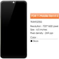 thumbnail image 2 of LCD Screen Replacement For T-Mobile REVVL 6 Screen Replacement For T-Mobile REVVL 6 LCD Display TMAF025G LCD Digitizer Touch Screen Assembly Repair kits Black With Frame(Not Fit Revvl 6 Pro), 2 of 7