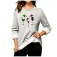 thumbnail image 3 of MHFRRA Hauts à Manches Longues pour Femmes Décontracté de Noël Col Rond avec Poche Épais Thermique Chandail XXXXXL, 3 of 4