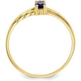 thumbnail image 2 of 14k Yellow Gold Amethyst Birthstone Ring - Ring Size 7.0-1.2gm, 2 of 8