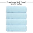 thumbnail image 5 of Pack of 4 Extra Large Bath Towels 30 x 60 Inches, 100% Cotton, Larger & Lighter Weight, Quicker to Dry, Super Soft and Absorbent, Perfect for Bathroom, Dark Grey, 5 of 7