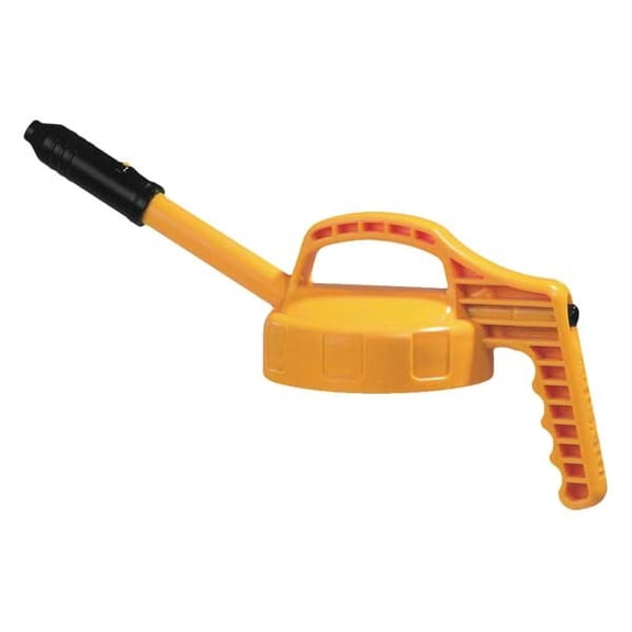 Oil Safe Stretch Spout Lid,Yellow,Plastic 100309