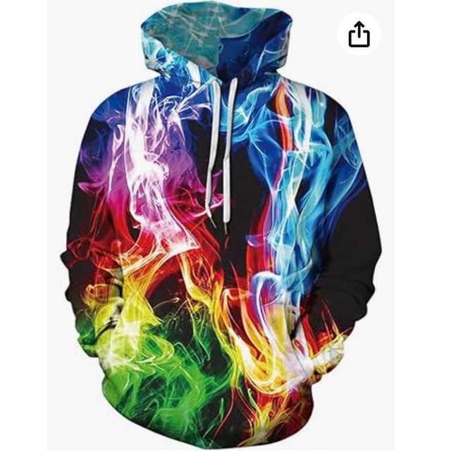 Men Women Unisex Digital Print Sweatshirts Hoodie Top Galaxy Pattern Pullover