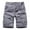 Gray, variant on MSJUHEG Mens Shorts Men'S Shorts Male Solid Color Multi Pocket Zipper Buckle Outdoor Shorts Tooling Shorts Shorts Men Army Green L
