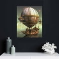 thumbnail image 4 of JEUXUS Funny 3D Vintage Steampunk Airship Canvas Prints Wall Art Decor Wood Framed Artwork Paintings Pictures for Bedroom Home Office Decor, 4 of 4