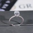 thumbnail image 4 of Cora jewellery 3CT Oval Moissanite Engagement Ring For Women, 14K White Gold, 4 of 6