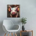 thumbnail image 2 of Nawypu  Funny Animal Wall Art Giraffe Pig Cat Decor Pictures, Framed Canvas Artwork Nursery Wall Decor, Home Office Kid Bedroom Decoration,, 2 of 4