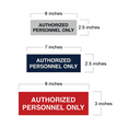 thumbnail image 2 of Basic Authorized Personnel Only Sign (Brushed Silver) - Large, 2 of 5