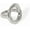 Silver #6, variant on 18k Gold Plated Oval Ring for Women, Trendy Geometric Non Tarnish Finger Statement Rings,Fashion Stainless Steel Jewelry Gifts For Birthday Anniversary
