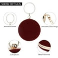 thumbnail image 5 of LZCKDPX Round Velvet Clutch Purses for Women Evening Bags Formal Wedding Purse Prom Cocktail Party Clutch Hand Bag, 5 of 7