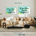 thumbnail image 4 of Elephant Stock If You Believe Motivational Quote Wall Art - Horizontal Canvas Wall Art - Living Room Wall Decor - Inspirational And Typography Canvas - White And Black Decor - 39" x 26", 4 of 8