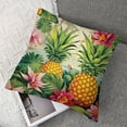 thumbnail image 7 of BANET  Pineapples Decorative Throw Pillow Cover Case Outdoor Pillow Cases Square Standard Cushion Covers for Sofa Couch Bed Pillow Cases Set of 2 22x22in, 7 of 7