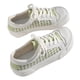 thumbnail image 1 of Zapato de Lona 3 CM Suela Gruesa Transpirable Cómodo Moda Punta Redonda Zapatos de Lona Planos para Diario Blanco Verde 38, 1 of 8