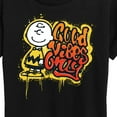 thumbnail image 3 of Peanuts - Good Vibes Only - Women's Short Sleeve Graphic T-Shirt, 3 of 6