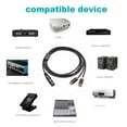 thumbnail image 3 of Stereo Audio Cable Anti-interference Adapter Cable for Mixer Power Amplifier Mic, 3 of 9