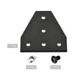 thumbnail image 3 of Uxcell Corner Bracket Plate T Shape Joint Kits, Aluminum Profile with T Nuts and Hex Socket Screws for Frame Structure 60x60mm, 3 of 6