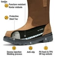 thumbnail image 6 of Puncture Proof Wellington Work Boots Shoes for Men，Brown，Size 10, 6 of 9