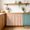 Orange, variant on Green Arches Cabinet Curtains 28" W x 51" L, Abstract Modern Minimalist Curves Line Geometric Under-Desk Privacy Dust Proof Drape Dishwasher Curtain Sink Skirt for Kitchen Closet Bathroom Laundry