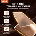 thumbnail image 2 of VEVOR Pet Door Replacement Flap, Compatible with VEVOR Flap Pet Doors, Measures 10.25" x 16.25" Longer Lasting, Weather-proof, Thickened PVC Dog Door Replacement Flap with Long Magnetic Strip (Large), 2 of 9