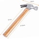 thumbnail image 2 of 1 martillo carpintero, martillo multifunción, martillo de acero forjado, martillo de garra de acero, mini con mango ergonómico de madera y aplicable a varias ocasiones., 2 of 5