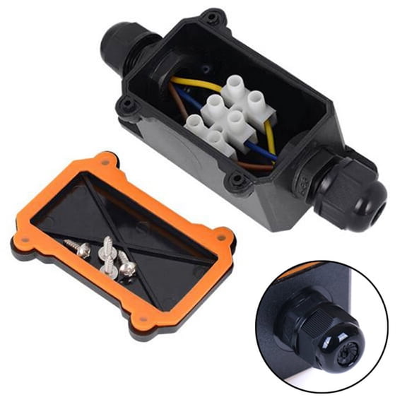 2 Way Waterproof IP68 Electrical Cable Wire Connector Junction Box for outyuL WA