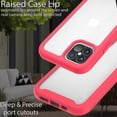thumbnail image 5 of CoverON Apple iPhone 12 Case / iPhone 12 Pro Case (6.1"), Military Grade Full Body Rugged Slim Fit Clear Cover, Pink, 5 of 9