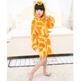 thumbnail image 1 of Albornoces con capucha de unicornio de Navidad para niños, bata de baño de arcoíris con estrella, pijamas de animales para niños y niñas, camisón para niños, ropa de dormir para niños, 1 of 2
