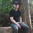 thumbnail image 5 of Men's Merino Wool Microweight Raglan T-shirt - Black - Small, 5 of 5