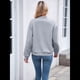 thumbnail image 4 of Chaqueta Informal de Mujer con Cuello Alto y Cremallera, Ideal para Otoño. Conjuntos con Bolsillos. Gris S, 4 of 10